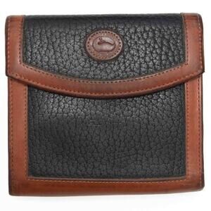 Vintage Dooney & Bourke All-Weather Leather Bifold Wallet Coin Purse